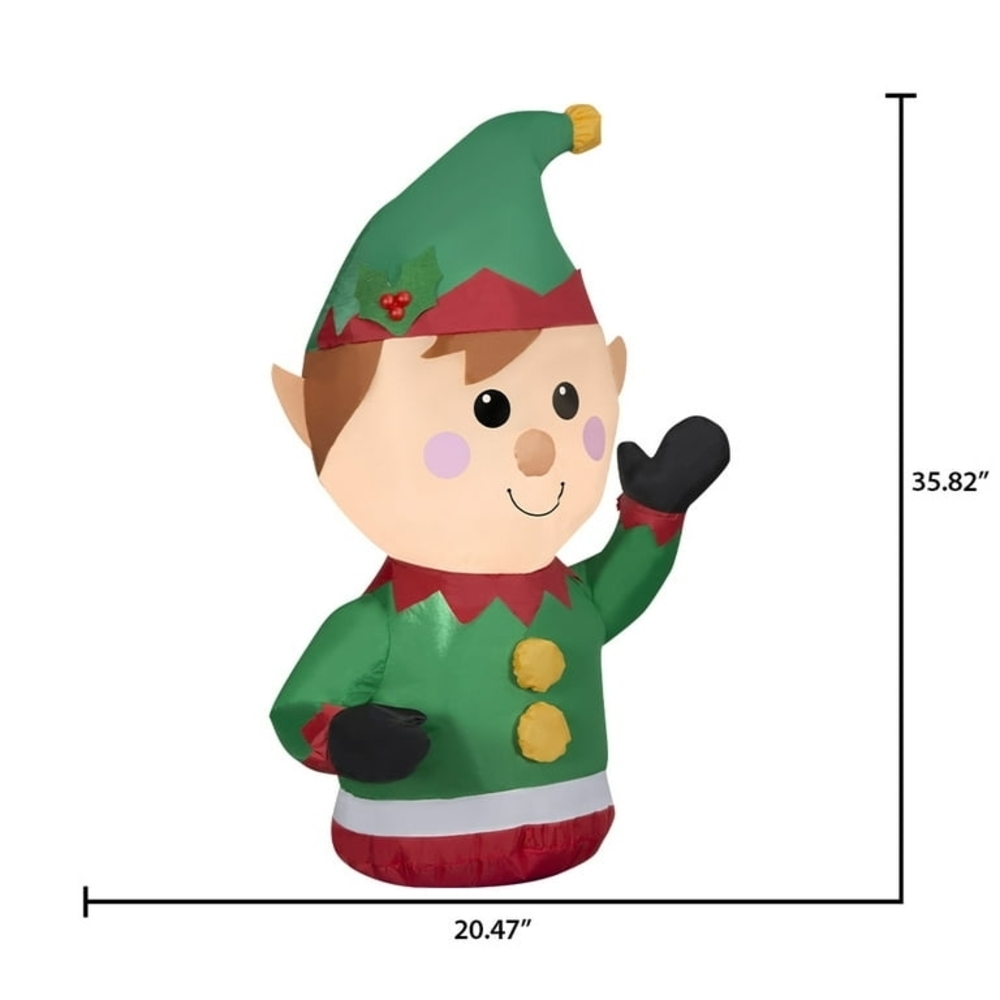 Light-Up Elf Car Inflatable - Picture 5 of 6